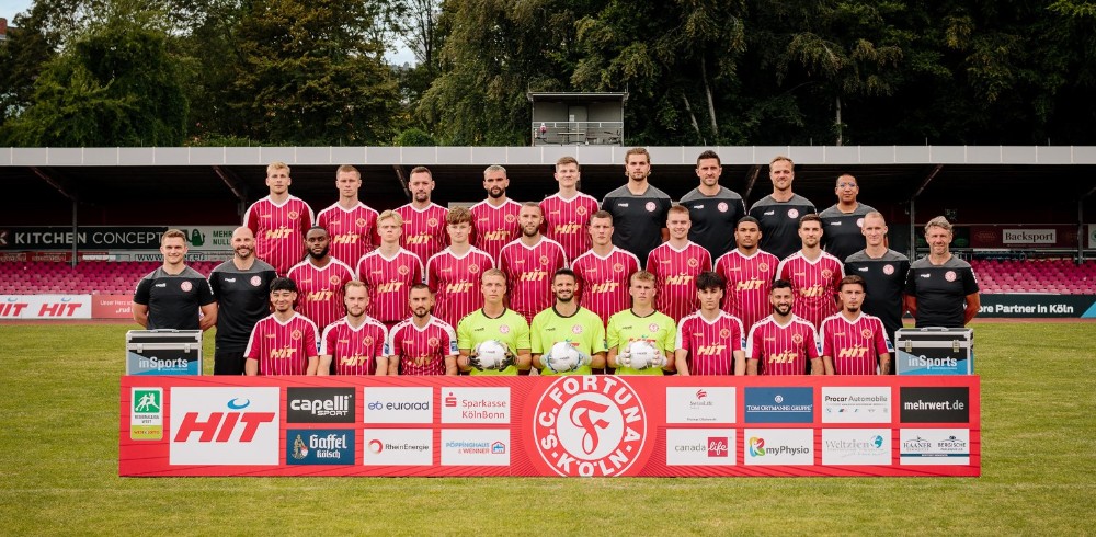 Mannschaftsfoto Saison 2023/24 Fortuna Köln